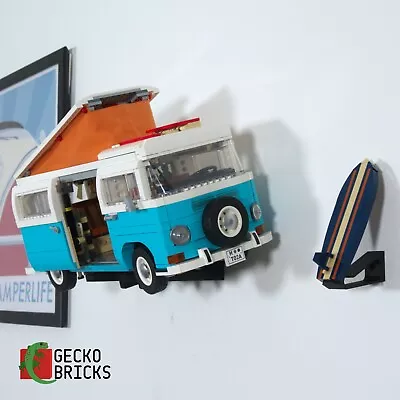 Buy Gecko Bricks Wall Mount For LEGO VW Camper Van T2 10279 Or Creator T1 10220 • 16£