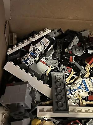 Buy Lego 1KG Bundle Joblot Bricks Parts Assorted Mostly Star Wars Plus Minifigures • 17£
