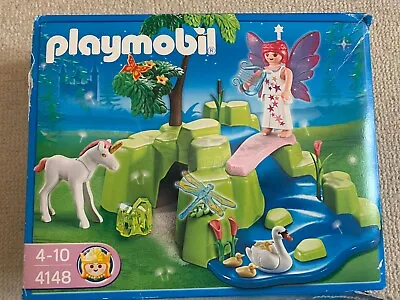 Buy Playmobil Fairy Island 4148, Unicorn, Swan, Animals, Figure, Plants • 12£