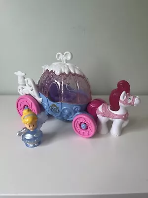 Buy Fisher Price Little People Disney Cinderella Musical Carriage Sounds & Lights • 12.50£