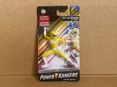 Buy Hasbro Power Rangers Mini Figures, Yellow Ranger, On Card, Rare, Ltd Edition • 5£