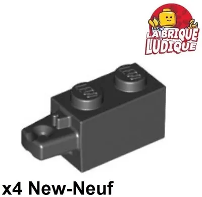 Buy LEGO 4x Hinge Brick 1x2 Locking Horizontal Black/Black 30541 • 1.68£