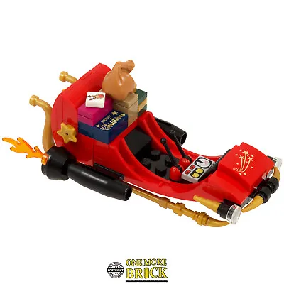 Buy Santas Rocket Sleigh - Christmas Sled Inc Sack | All Parts LEGO • 9.99£
