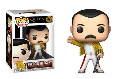 Buy 1986 Queen Freddie Mercury Wembley Pop! Funko Rocks Vinyl Figure #96 • 16£