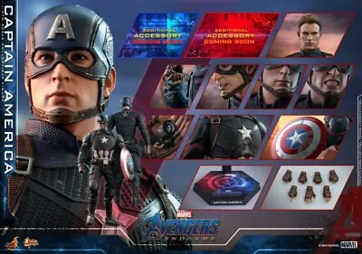 Buy Hot Toys 1:6 MMS536 Captain America Avengers: Endgame Collectible Action Figure • 292.20£