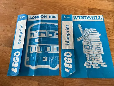 Buy LEGO: Ultra Rare Blueprint Instructions For Windmill And London Bus Bp1 And Bp3 • 22£