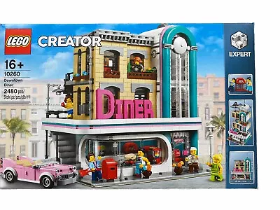 Buy LEGO Creator Expert Downtown Diner (10260) Box & Instructions, Securely Packed • 99£