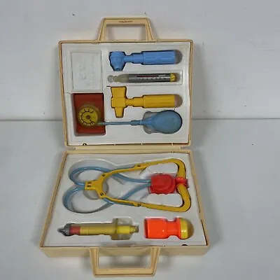 Buy 1977 Fisher Price Medical Case Kit Set Vintage Doctors Kids Kit • 9.99£