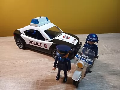 Buy Playmobil Police Car 5614. Motorbike Preowned • 10£