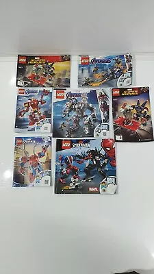 Buy GENUINE Lego INSTRUCTION MANUALS ONLY Marvel Avengers Spiderman Heroes Bundle • 9.99£