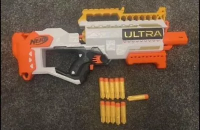 Buy Nerf Ultra Dorado Motorised Blaster Foam Dart Blaster Gun & X11 Gold Ultra Darts • 16£