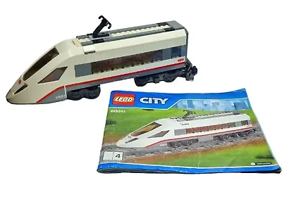 Buy LEGO City Railroad 60051 - ICE Express Train Car/Main Car RARE! • 29.71£