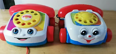 Buy Pair Of 2 X Retro Fisher Price Pull Along Toy Telephone Cars • 10.35£