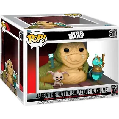 Buy Funko Pop! Moments: Star Wars - Jabba The Hutt & Salacious B. Crumb Figure #611 • 36.95£