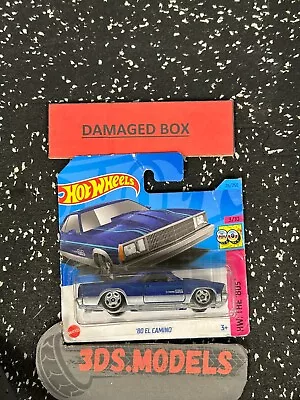 Buy DAMAGED CARD Hot Wheels 1:64 EL CAMINO 80 BLUE • 1£