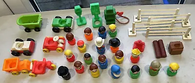 Buy Vintage FISHER PRICE Little People And Accessories Job Lot • 29.95£