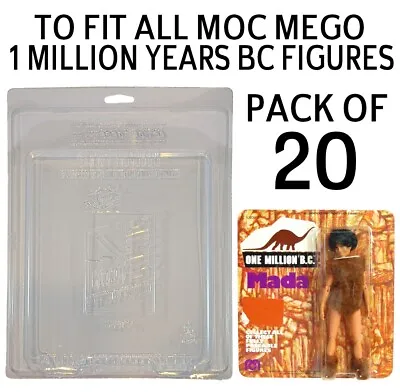 Buy Pack Of 20 Protective Cases For MOC MEGO 1 Million B.C. Figures - AFTMEG • 150£