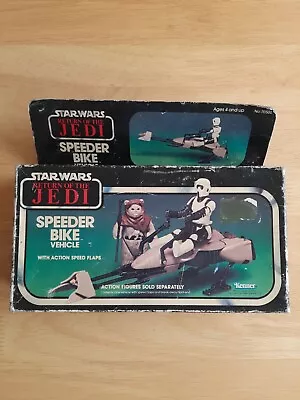 Buy Rare 1983 Kenner Star Wars Return Of The Jedi Speederbike Vehicle Figure • 149.99£