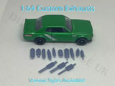 Buy 1:64 Custom Exhaust Sets For Custom Hot Wheels, Matchbox, Dioramas - Set Of 13! • 4.99£