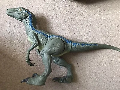 Buy Mattel Jurassic World Super Colossal Velociraptor Blue Dinosaur • 25£