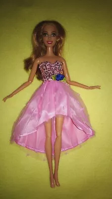 Buy Barbie Dolls Princess Dress Princess Wedding Dress Ball Gown Cocktail Pink #A • 4.33£