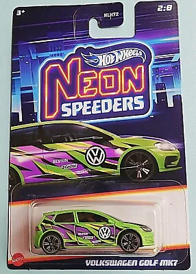 Buy Hot Wheels Neon Speeders. Volkswagen Golf MK7. New Collectible Model Car.  • 10.95£