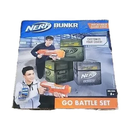 Buy NERF BUNKR GO BATTLE SET INFLATABLE GAME FIELD BATTLE, Packaging Shelf Wear • 12£