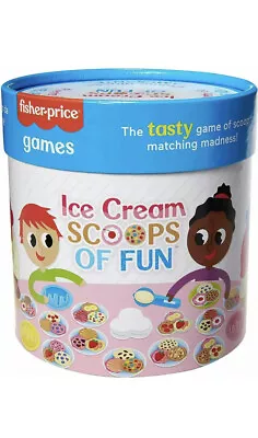 Buy Fisher Price Ice Cream Scoops Of Fun Game Age 3+ Years 2-4 Players Brand New • 9.99£