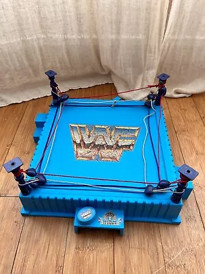 Buy Wwe Wwf Hasbro Original Series Blue Wrestling Action Figure Ring With Ropes • 64.99£