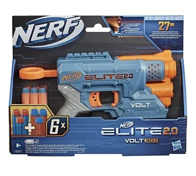Buy Nert Elite 2.0 Volt As-1 Pistol With 6 Bullets, Toy Blaster Gun Present Idea New • 9.99£