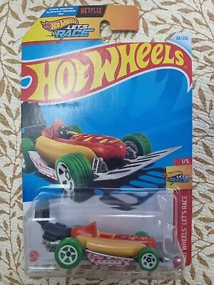 Buy Hot Wheels Netflix Lets Race Street Wiener 1/5 88/250 Hot Dog Car • 9£