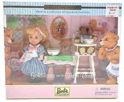 Buy 2000 Barbie Shelly (Kelly) Set: Goldilocks And The Three Bears / Mattel 29605 • 56.23£