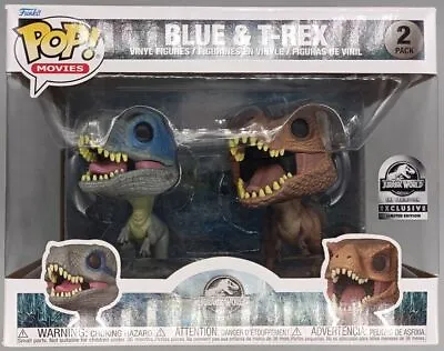 Buy Funko POP [2 Pack] Blue & T-Rex - Jurassic World Exhibition - Damaged Box • 51.99£