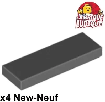Buy LEGO 4x Tile Smoothplate 1x3 With Groove Dark Grey/Dark Bluish Gray 63864 NEW • 1.33£