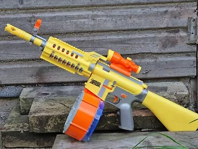 Buy NERF BULLET Soft Dart Gun Battery Power REAL LASER Automatic AMG Warzone Toy UK • 32.98£