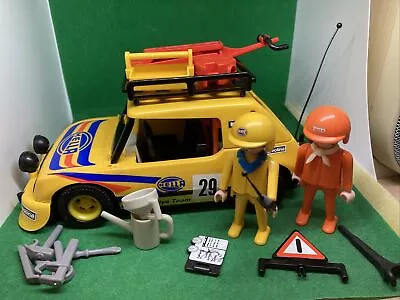 Buy Playmobil Yellow Rally Car Set 3524 Racing, Hella • 14£