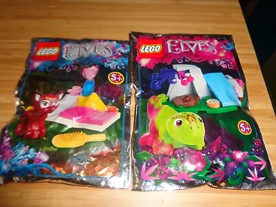 Buy Lego Elves 241502 Flamy The Fox & 241702 Hidee The Chameleon 2015 / 7 Foil Packs • 4.99£