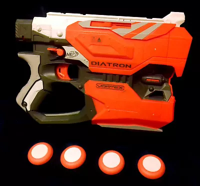 Buy Nerf VORTEX DIATRON Double Disc Shot Toy Gun Weapon, 4 Discs, Great For Cosplay  • 21.29£