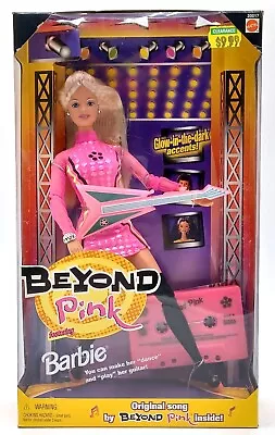 Buy 1998 Beyond Pink Barbie Doll With Guitar And Cassette / Mattel 20017, NrfB • 61.79£