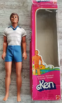 Buy Vintage - Tennis Ken - Barbie Mattel Doll # 1761 - 1983 & Beach Fun Box • 21.45£