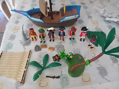 Buy Vintage Playmobil Pirate Ship With 7 Figures  SPARES • 6.99£