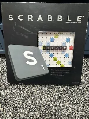 Buy Mattel Scrabble Deluxe Crossword Game With Turntable Gameboard Boxed & Complete • 20£