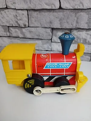 Buy Vintage Fisher Price  Wooden/plastic Toot Toot  Pull Along Train  • 10.99£