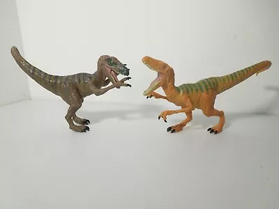 Buy 2 X Hasbro JURASSIC WORLD ELOCIRAPTOR Action Figures Dinosaurs 9  And 6  2015 • 12.99£
