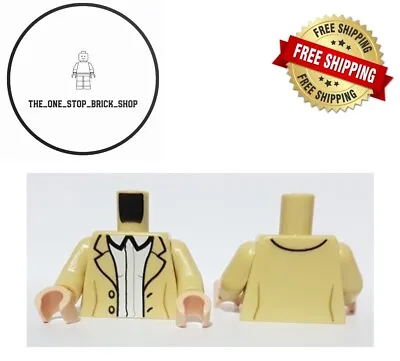 Buy LEGO 2x Tan Torso Jacket With Black Lapels, White Shirt Pattern ( 973 ) NEW • 3.60£