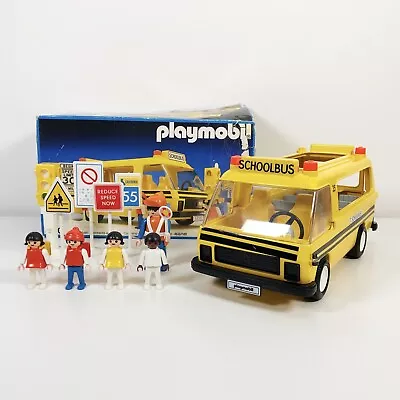 Buy PLAYMOBIL 3170 School Bus Set + Figures, Street Signs & Traffic Lights - BOXED • 44.99£