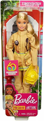 Buy Barbie You Can Be Anything Firefighter Doll 60th Anniversary 3+ New In Box • 12.99£