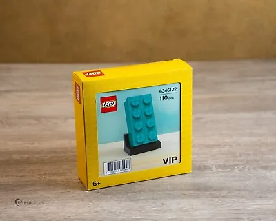 Buy LEGO Buildable 2x4 Teal Brick 2020 VIP Exclusive 6346102 Brand New & Sealed • 0.99£