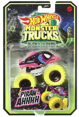 Buy Hot Wheels Monster Trucks Glow In The Dark Piran-ah 1:64 Scale Truck ✅ • 9.95£