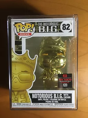 Buy Funko Pop Notorious B.I.G. With Crown 82 Toy Tokyo Exclusive + Hard Protector • 39.24£
